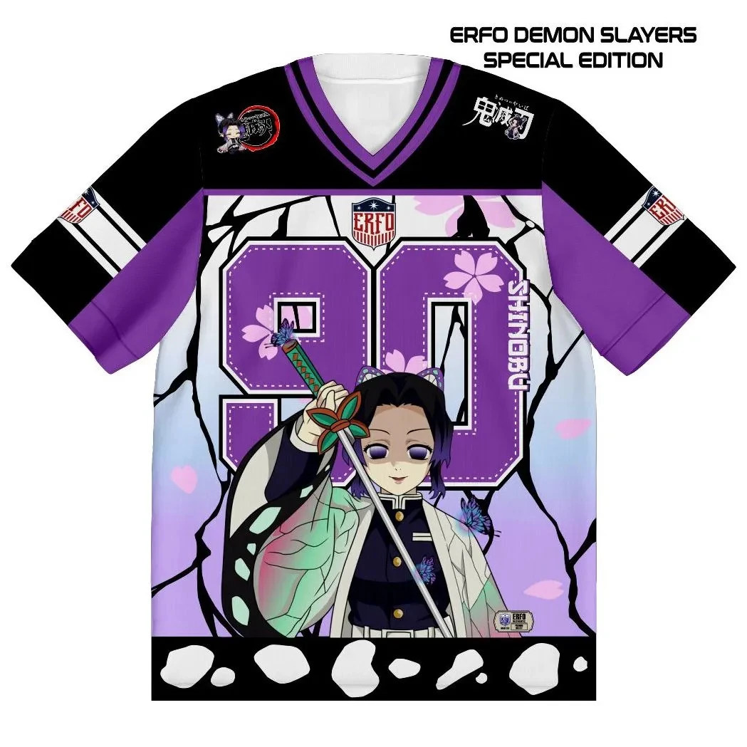 

2026 Summer Demon Slayer Retro Cosplay T-shirt Men's Oversized 3D Printed Short-sleeved Family Unisex Children's Sports Shirt