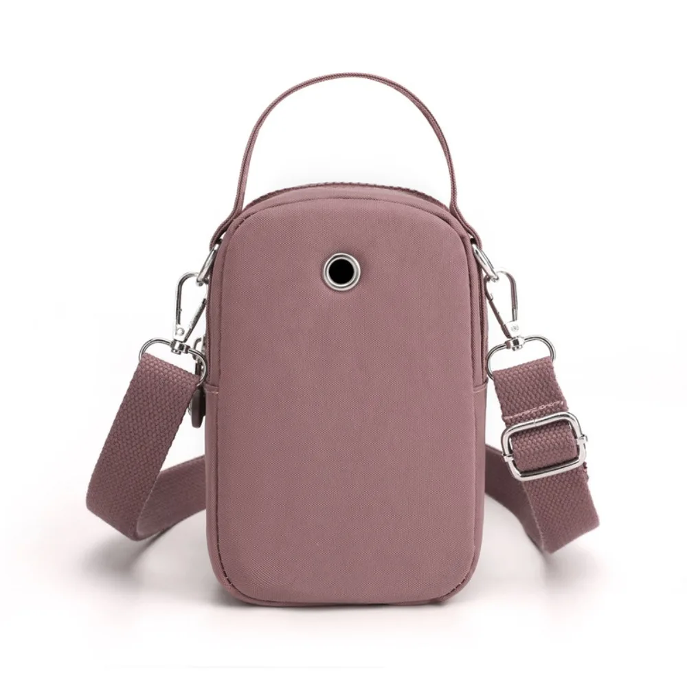 Nylon Messenger Bag Fashion Zipper Solid Color Mother Bag Multi Layer Mini Shoulder Bag Women