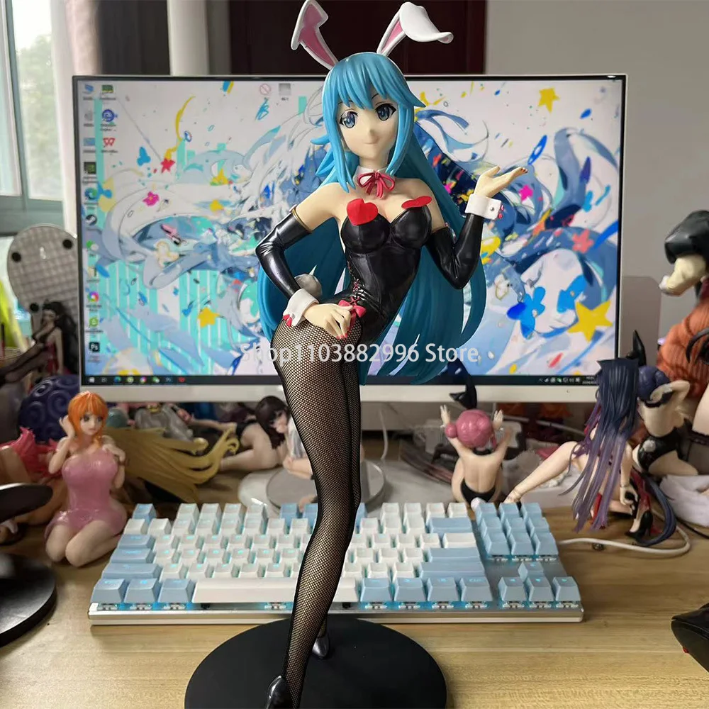 

38cm 1/4 Super Size B-style Japanese Anime Girl Figurine Aqua Bunny Ver Action Figure Adult Collection Model Toy