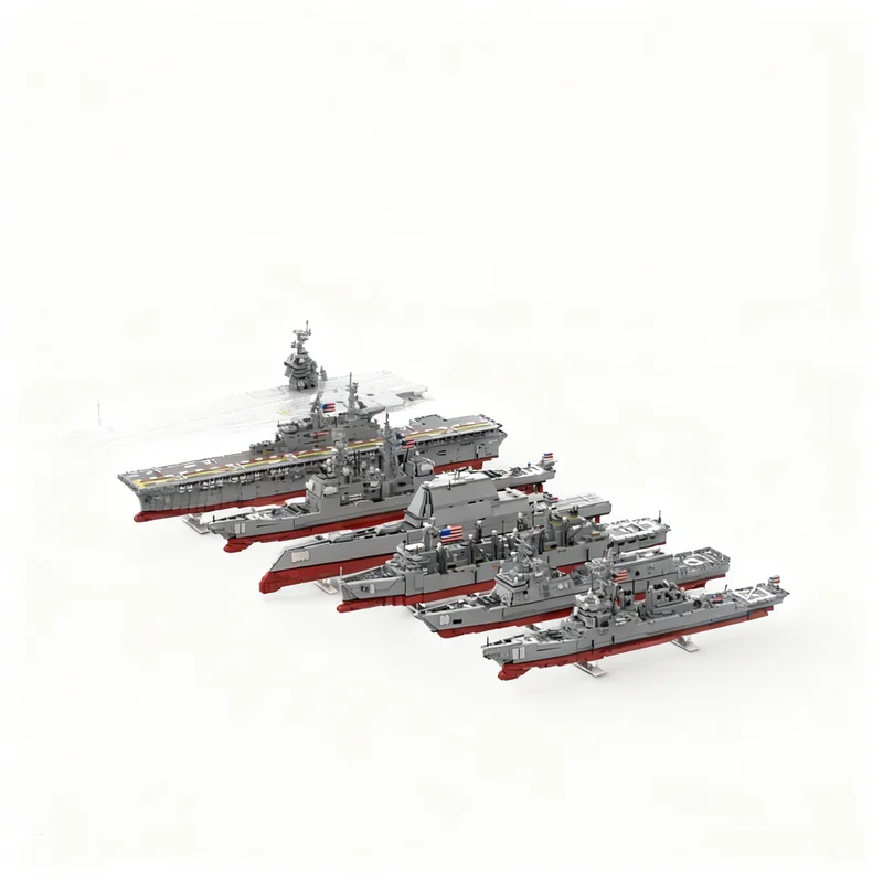 15639pcs MOC United States Navy Creator Model Building Blocks Architecture Festival Gifts Toy Idea Education Brick