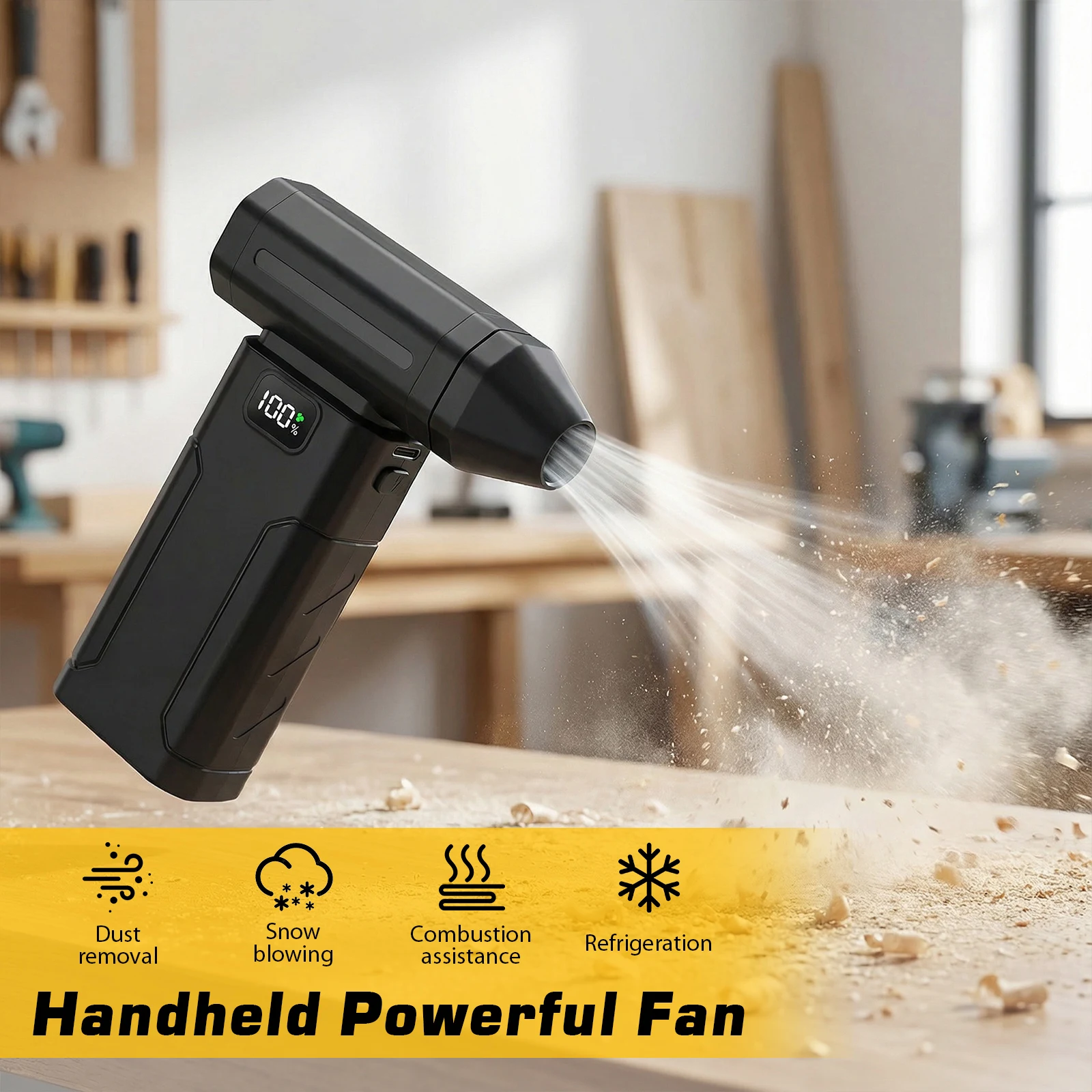 

Бесщеточный турбовентилятор X8, 100000 об/мин, мощный электрический воздуходув, пылесос, портативный очиститель пыли, мощный вентилятор