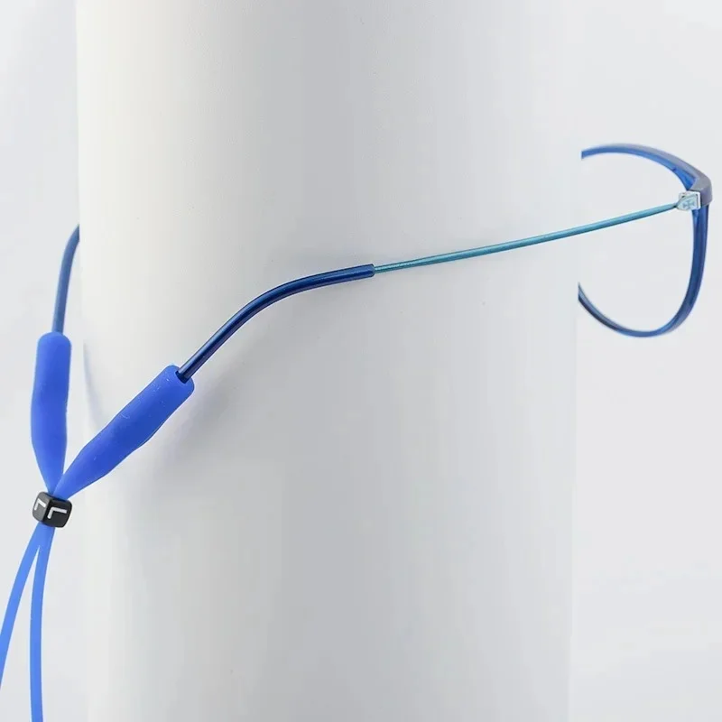 1/2pcs Silicone Eyeglasses Straps Candy Color Elastic Reading Glasses Chain Sports Cord Holder Sunglasses Anti Slip String Ropes