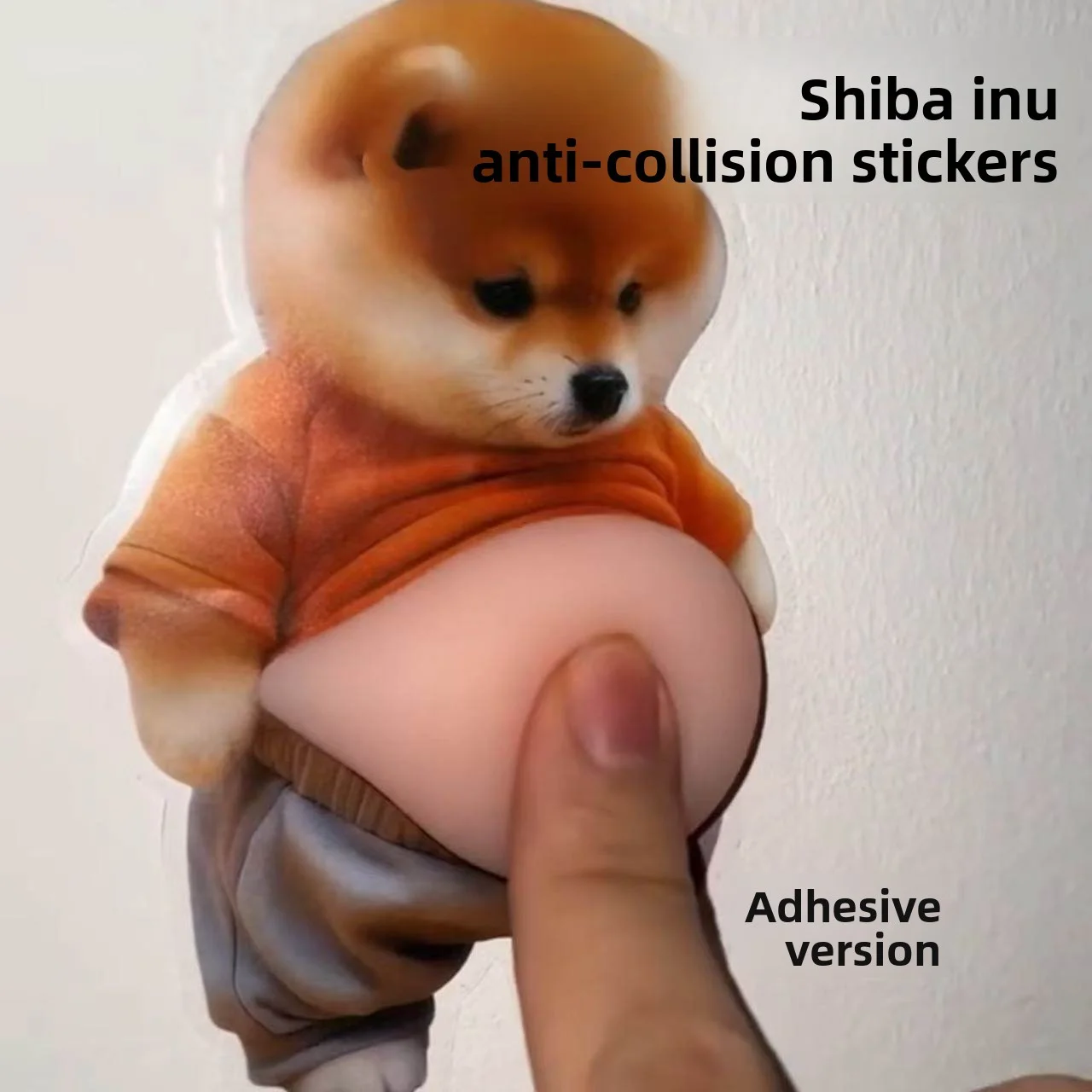 Puppy Refrigerator Magnet Big Belly Squeezable Toy Cute Creative Stress Relief Toy Anti-Collision Refrigerator Sticker