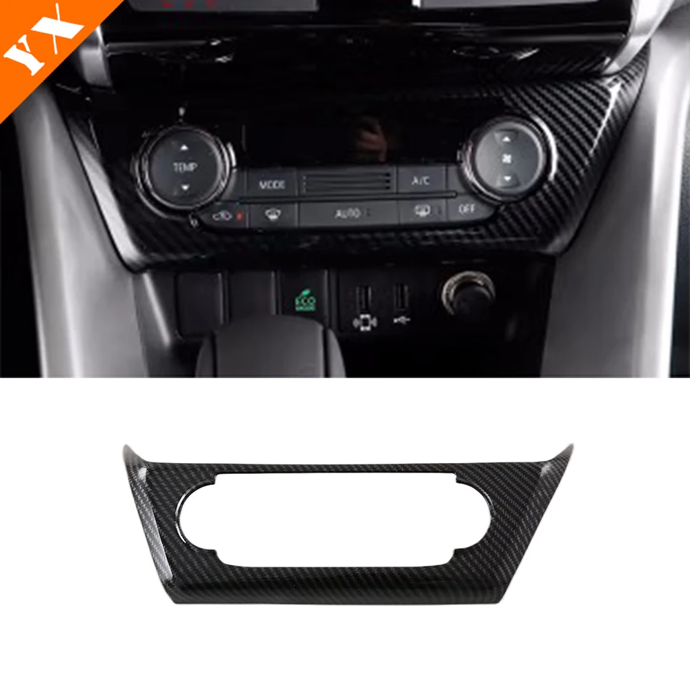 Car Carbon Trim Interior Moulding Window Lift Center Console Panel Inner Handle For Mitsubishi Eclipse Cross 2018-2022