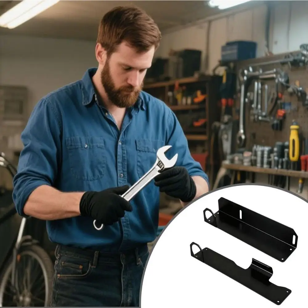 

2pcs Heavy Duty Jack Stand Wall Mount Space Saving Secure Mount Garage Tool Organizer Wall Mount Metal Brackets