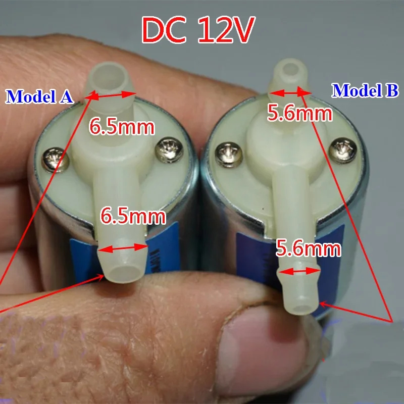 CJV23 DC 12V/ 24V Micro Cylinder Water Flow Electric Valve Normally Closed Control N/C Type Solenoid Mini Water Valve