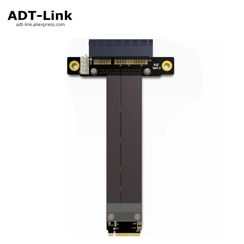 

PCIe X4 3.0 Riser Card - PCI-E 4x to M.2 NGFF NVMe M-Key 2280 Extension Cord 32Gbps for Solid State Drives SSDs