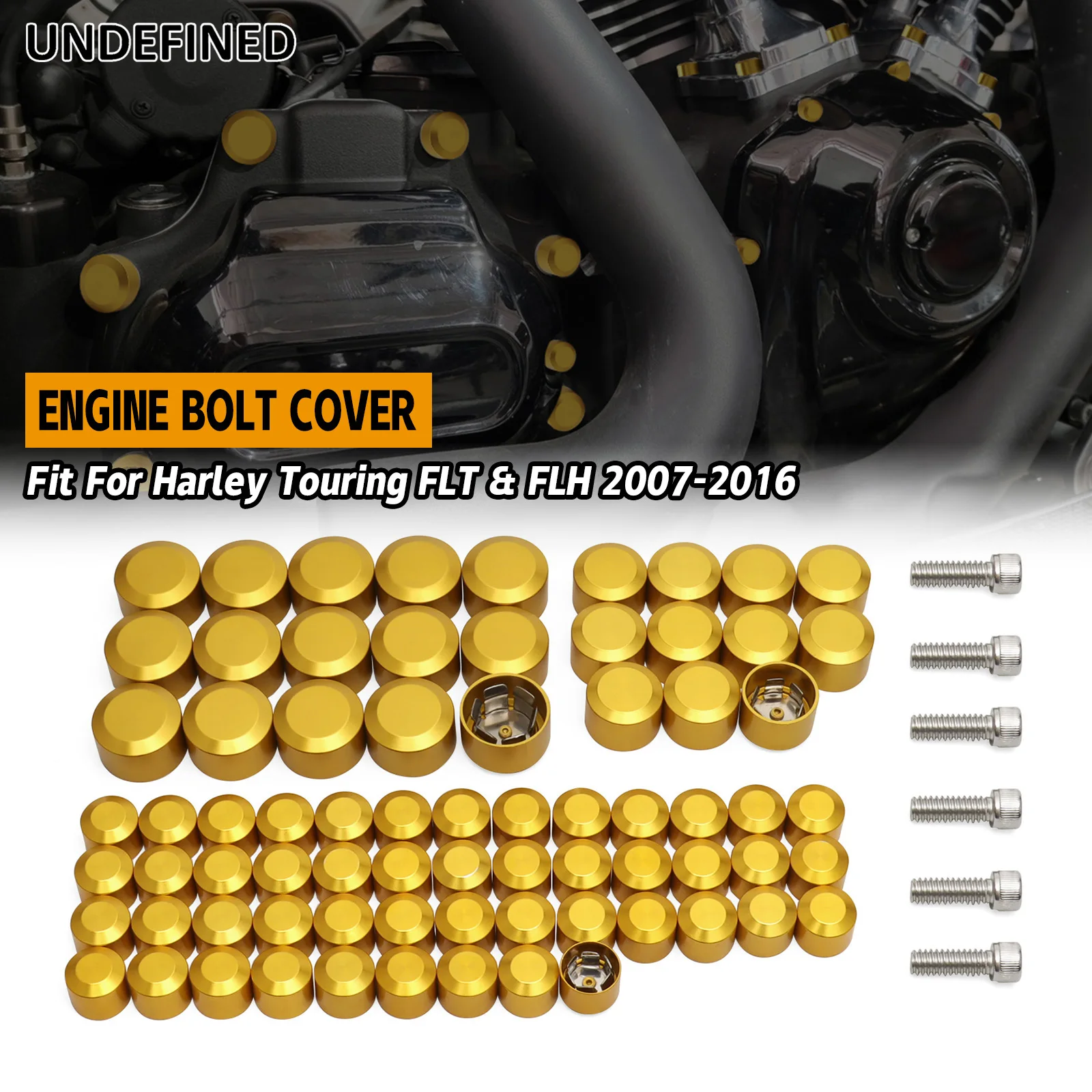 

Колпачки для болтов, Комплект алюминиевых колпачков для головки двигателя, для Harley Twin Cam Touring Road King Electra Street Glide FLT FLH 07-16