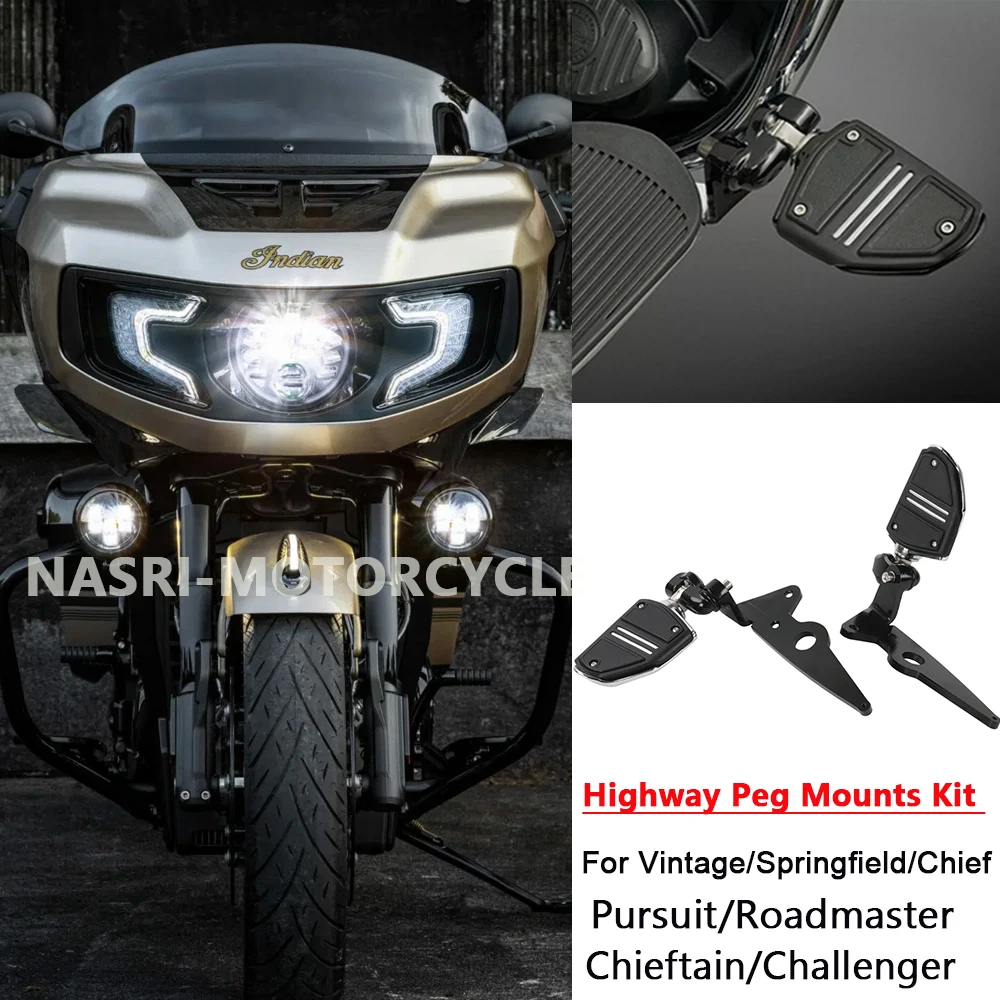 

New Motorcycle DRIVER HIGHWAY PEG MOUNTS FOR INDIAN Challenger Chief Chieftain Pursuit Roadmaster Springfield Vintage 2025 2024