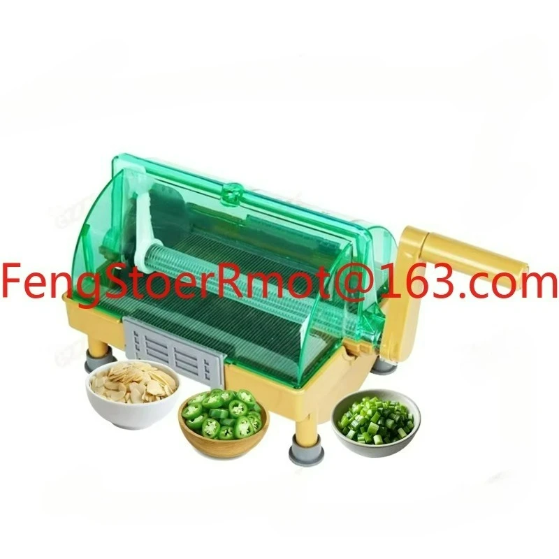 Stainless steel with protective cover Spiral blade Pepper scallion chopper Chives coriander slicer Rotary planer