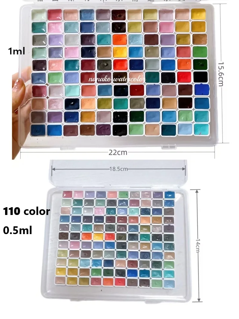 

Supervision the great Artists series dispensing watercolor 110color 0.5ml/1ml Plastic box