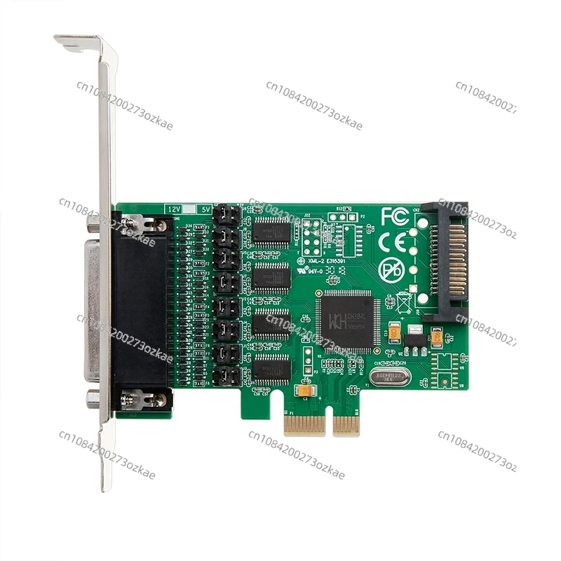 One-to-four Serial Cable PCIE Serial Port Card 4 Ports RS232 Signal COM Port 1 Foot 9 Feet Power Supply Bank Dedicated