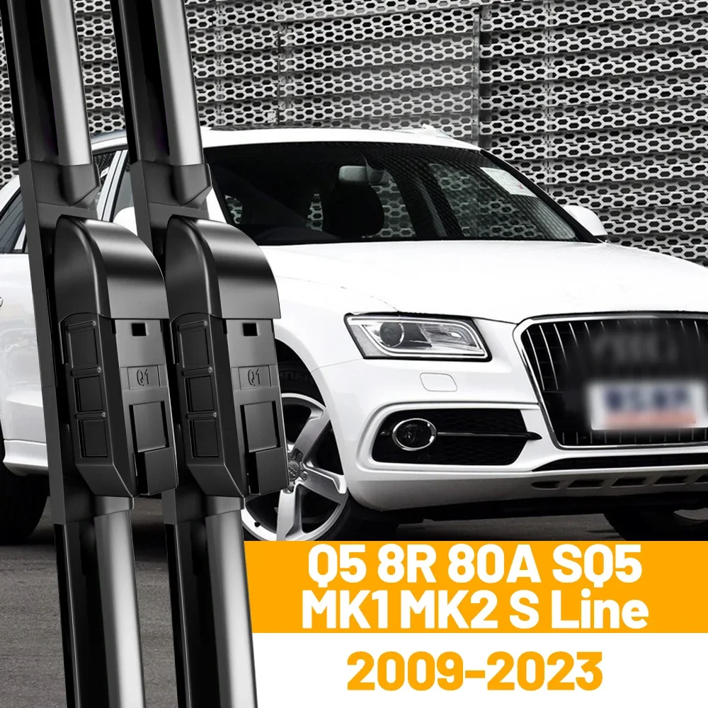 

Front Wiper Blades For Audi Q5 8R 80A SQ5 MK1 MK2 S Line 2008-2023 Windshield Windscreen 2010 2018 2019 2009 2020 2021 2022