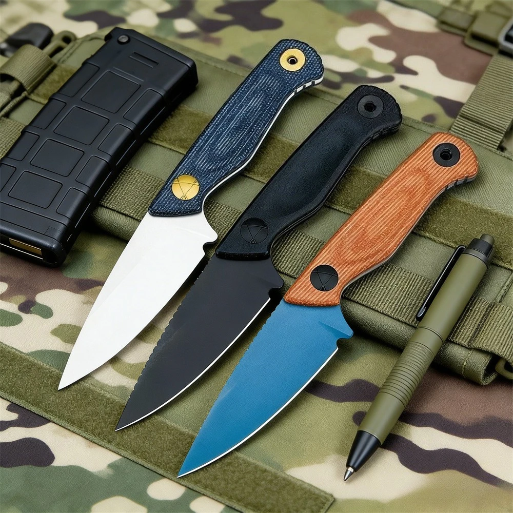 

Многофункциональный тактический нож с фиксированным клинком BM 203-1, лезвие из стали D2, рукоять G10, инструмент для активного отдыха, кемпинга, рыбалки, охоты, с ножнами