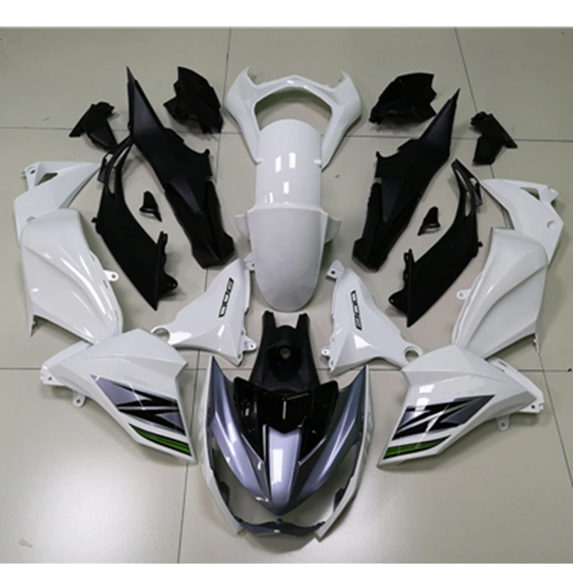 Bodywork Black and white silver printing Full Fairing Kit Injection Cowling Motorcycle For Kawasaki Z800 2013-2014-2015-2016