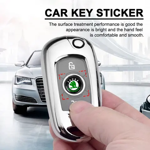 10 best sales skoda key logo sticker - №4