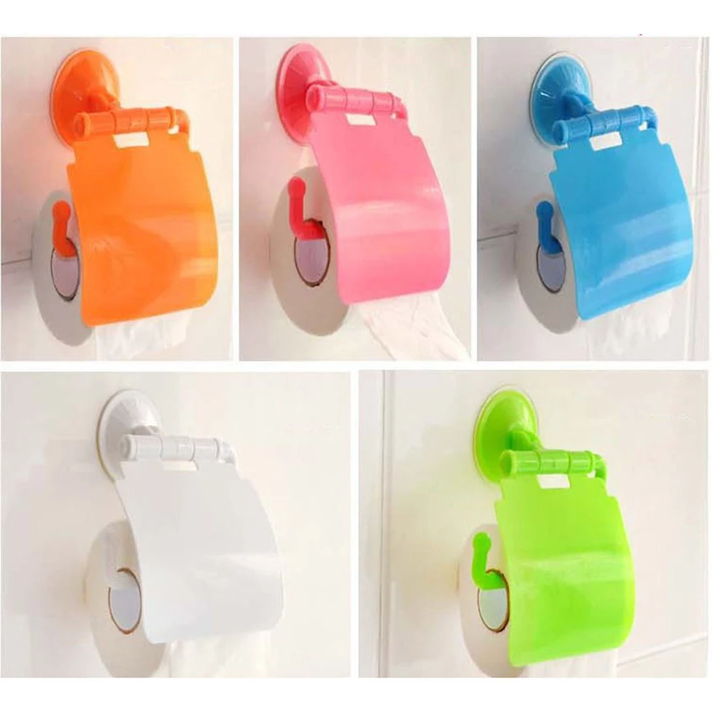 

Suction Paper Towel Holder Green U-Shaped Waterproof Dustproof No Drill For Bathroom Kitchen Toilet Roll Storage Tissue