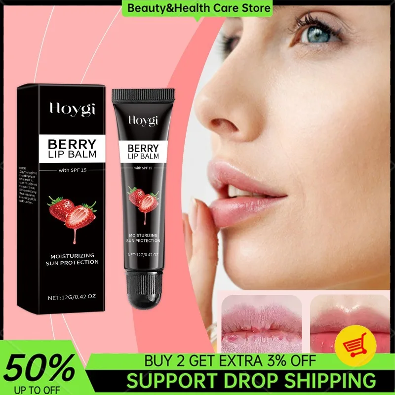 Bálsamo labial de frutas coloridas, linhas labiais iluminadoras, reparação hidratante de longa duração, aumenta a elasticidade, batom labial, hidrata, menina fofa