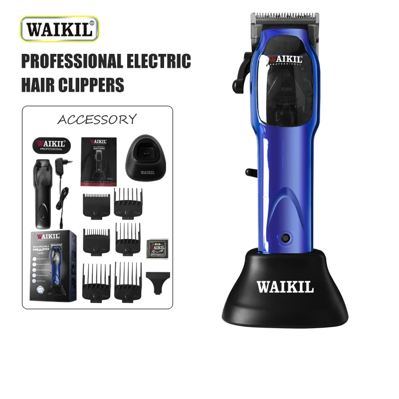 

WAIKIL New Men's Barber Multi functional Hair Machines for cutting hair USB charging high-power trimmer Cordless hair clipper