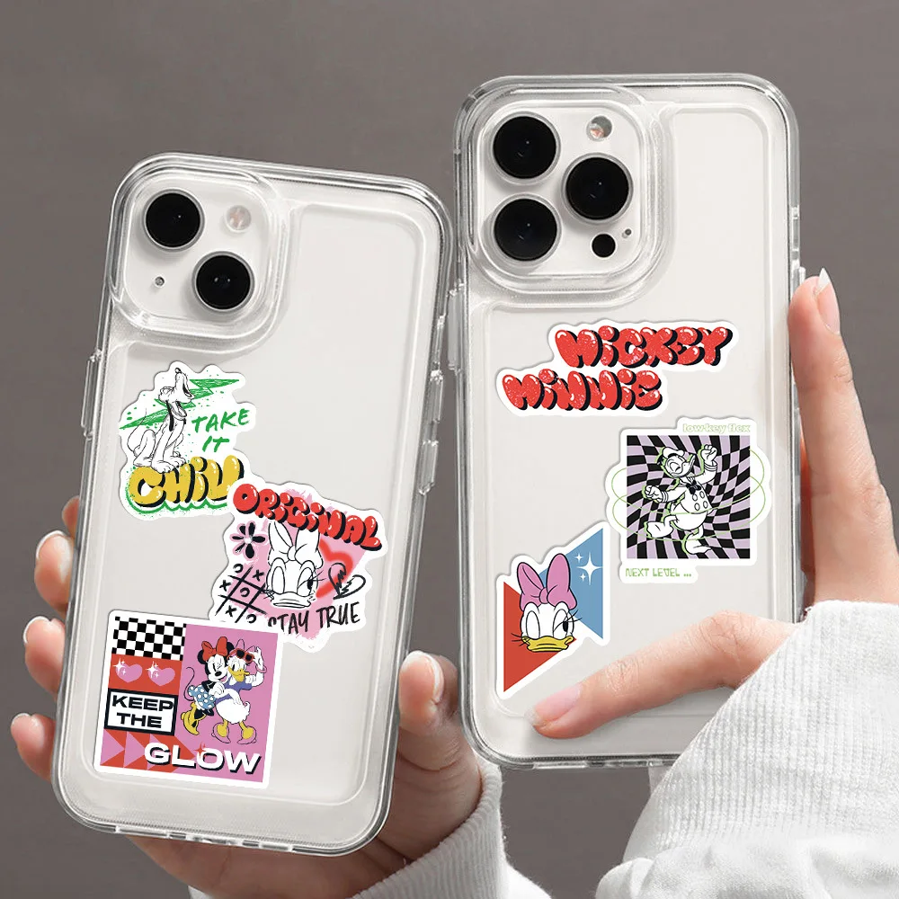 50 قطعة ديزني ميكي ماوس دونالد داك الكرتون ملصق DIY بها بنفسك الهاتف المحمول الأمتعة سكيت الكتابة على الجدران الشارات متعة للعب الأطفال #6