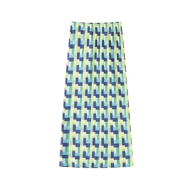 Miyake Pleated New Original Pleated Skirt for Women Summer Fashion Slimming Mid-Length Elegant High-End Age-Reducing Skirt Pleat