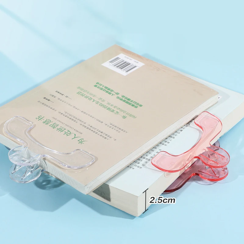 1pcs Book Clip Simple Reading Stand Note Clamp Anti-Flip Folder Fixed Reading Holder Office Study Tool for Desk