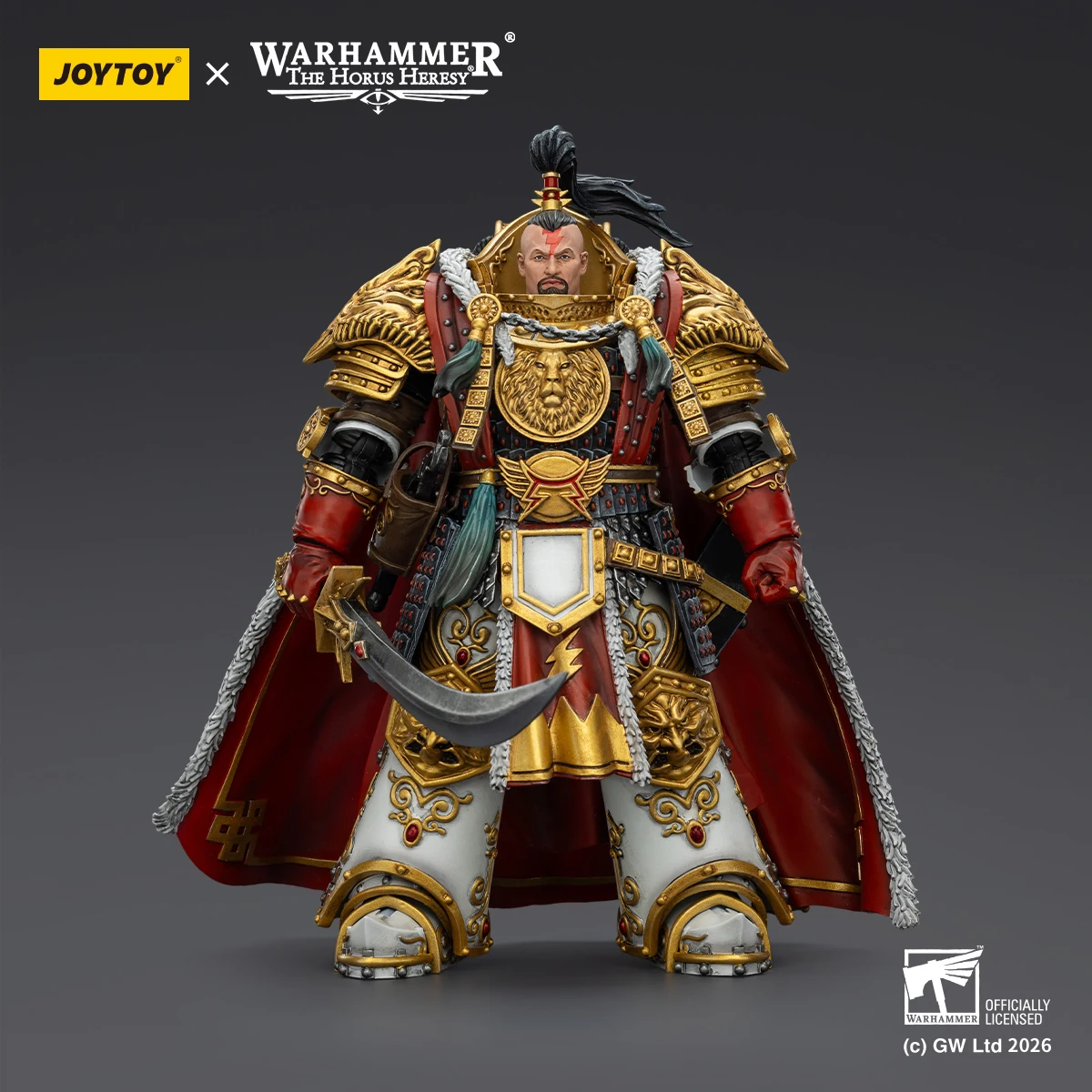 【Preventa】Figura de Acción JOYTOY Warhammer 40K White Scars Jaghatai Khan Primarca de la Legión V, Escala 1/18