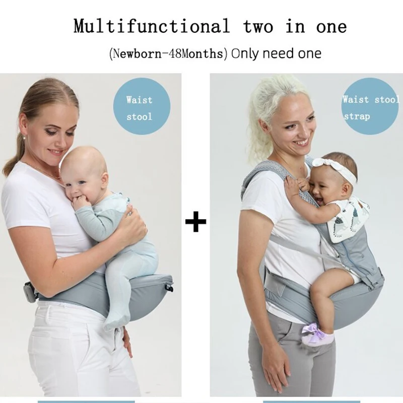 0-48 Months Ergonomic Baby Carrier Backpack With Hip Seat For Newborn Multi-function Infant Sling Wrap Waist Stool Baby Kangaroo