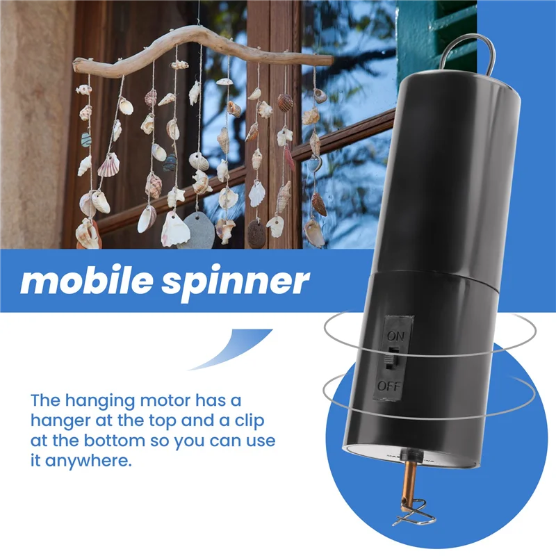 

AT48-подвесной черный вращающийся двигатель для спиннера и аксессуаров для украшения сада, без аккумулятора, 1 упаковка