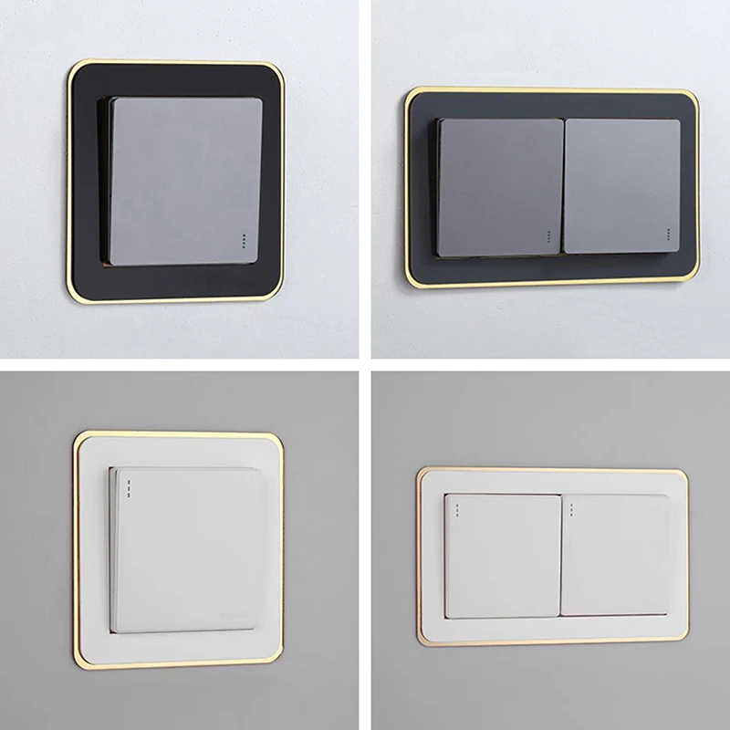 Simple Acrylic Dustproof Switch Protective: Cover Anti-Dirty Socket Decorative Frame Sticker