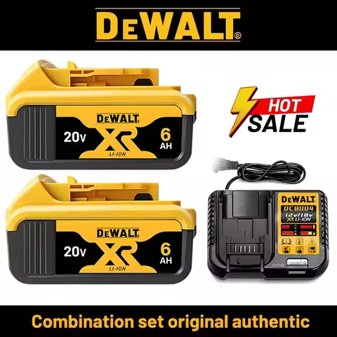 100% Genuine Dewalt 20V Battery,5AH 6AH Rechargeable Lithium Ion Battery, Dewalt DCB200 Power Tool Replacement Battery