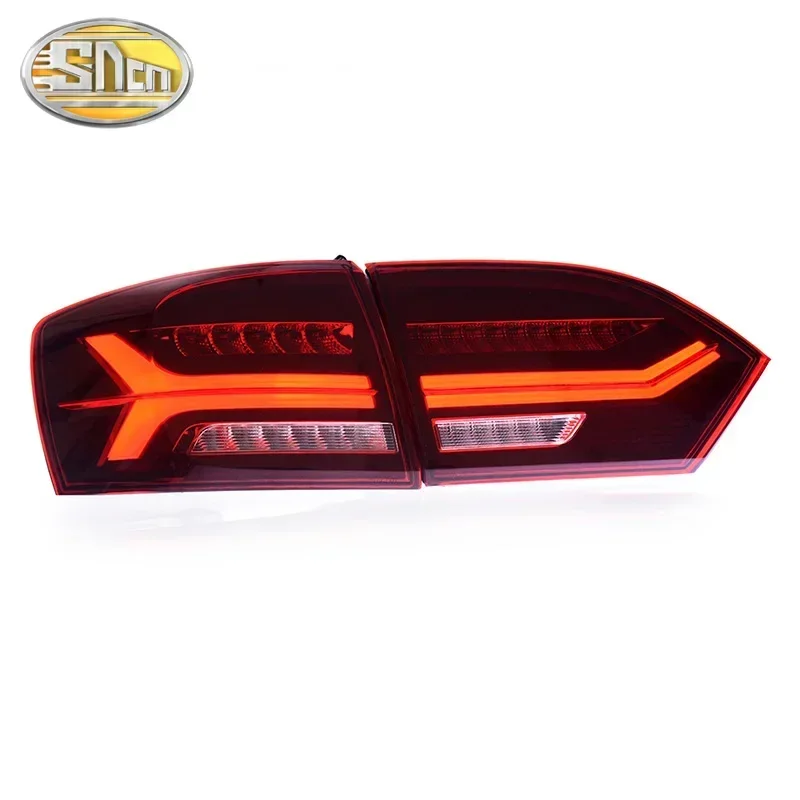 Car LED Tail Light Taillight For Volkswagen Jetta MK6 2012-2014 Rear Running Light + Brake Lamp + Reverse + Dynamic Turn Signal