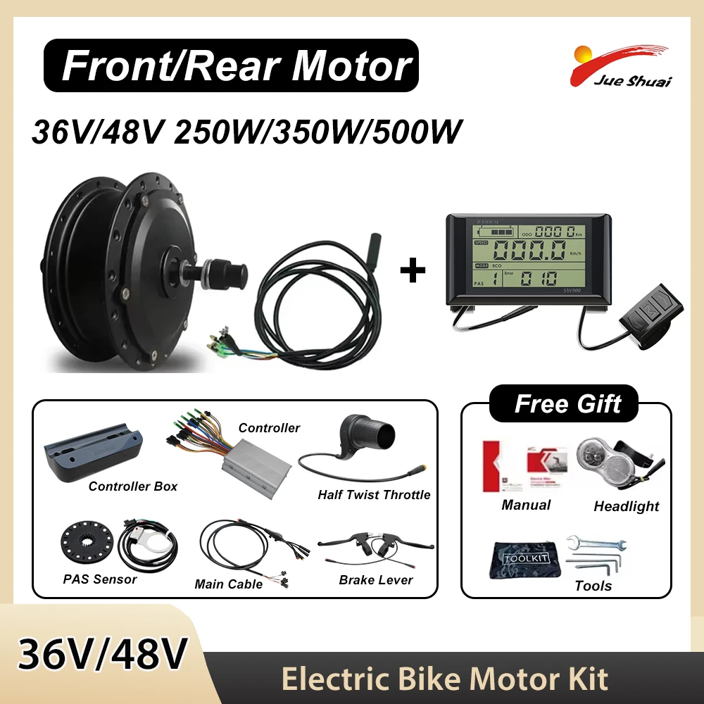 

Комплект двигателя Ebike Высокоскоростная бесщеточная ступица-редуктор 36 В 48 В 250 Вт 350 Вт 500 Вт Преобразование электрического велосипеда спереди или сзади с ЖК-дисплеем