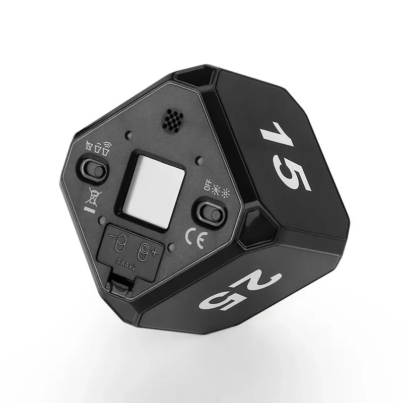 Productivity Cube Timer Gravity Sensor Flipping LED Display 4 Preset Time Dual Modes Countdown Cooking Study Mini Digital Timer