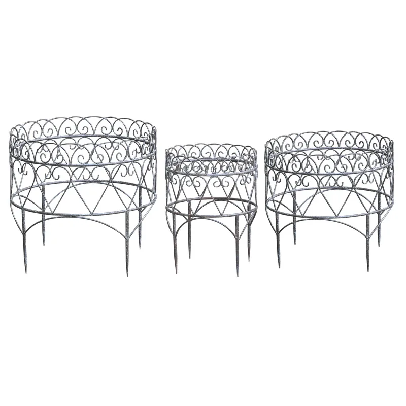 

Retro wrought iron bracket Clematis full circle climbing vine frame fence partition courtyard garden outdoor flower stand