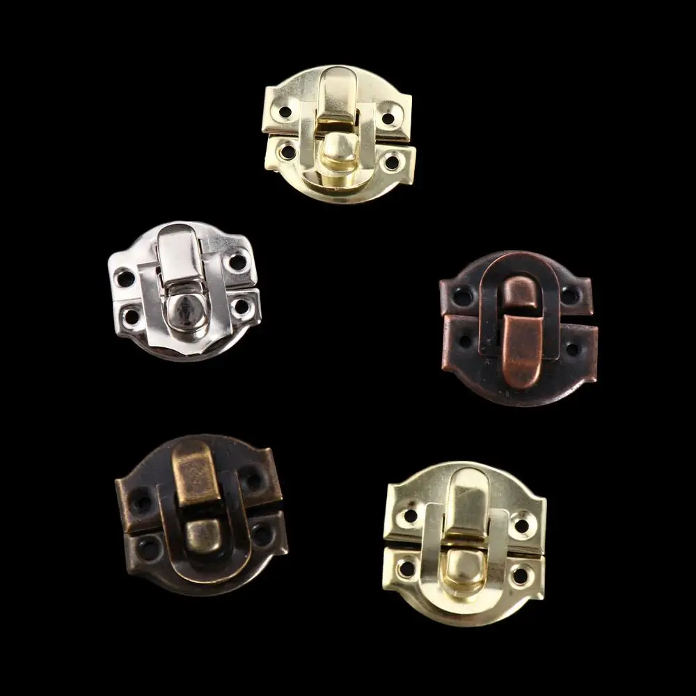 Retro Decorative Metal Mini Antique Trinket Padlock Hasp Lock Clasps