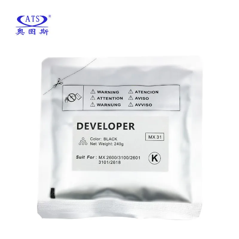 1Set MX31 mx31 mx-31 Original Quality Developer Powder For Sharp MX 2600 2601 2618 3100 3101 MX2600 MX2601 MX2618 MX3100 MX3101