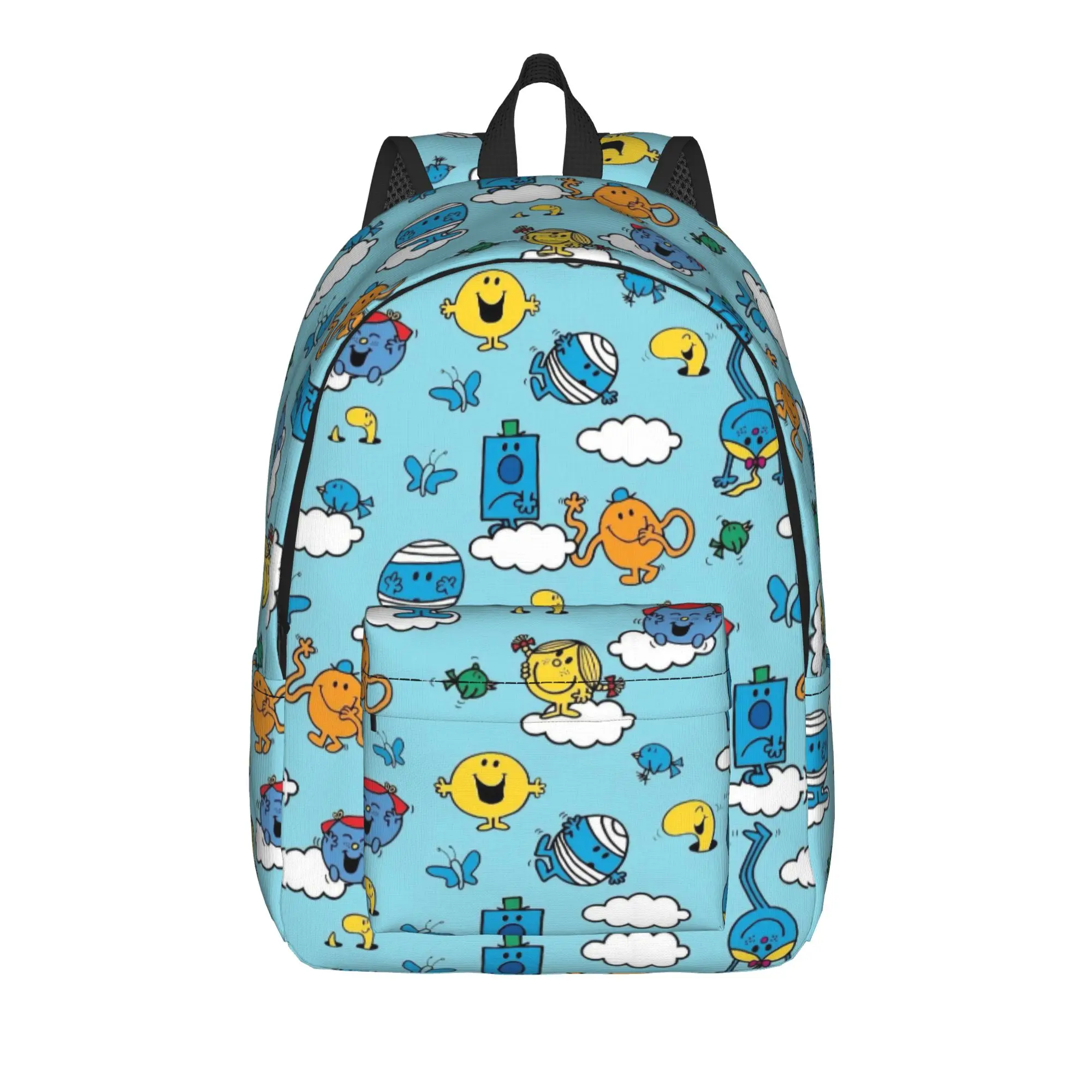 Cartoon Cute Backpack for Men Women Fashion Student Work Daypack M-Mr M-Men L-Little M-Miss Laptop Canvas Bags Lightweight