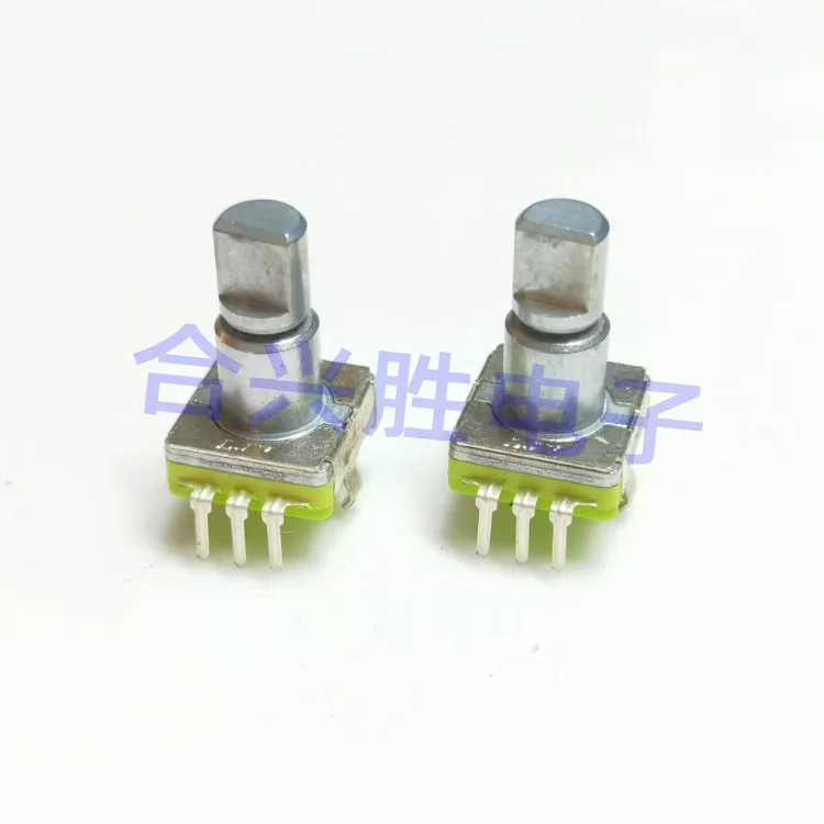 2 Pieces Encoder EC11 Type 30 Positioning 15 Pulse Car Navigation CD Volume Adjustment Button Shaft Length 14.5MM