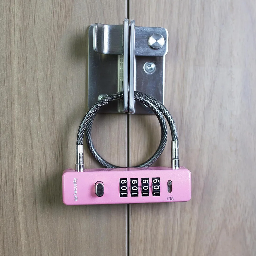 Steel Wire Combination Lock 4-Digit Anti-Theft Cable Lock Long Soft Wire for Electric Scooter Cabinet Outdoor Bike