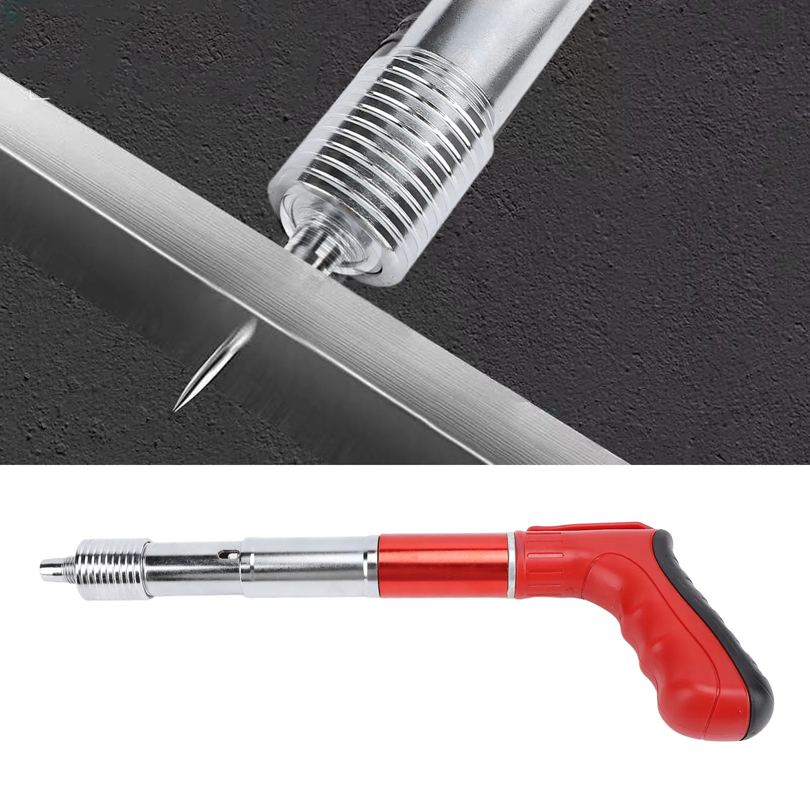 Pistola sparachiodi da parete Mini pistola sparachiodi manuale in acciaio Potenza regolabile portatile per parete Soffitto Acqua Elettricità Decorazione Strumento domestico