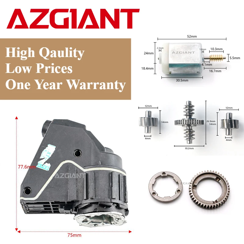 Car Power Mirror Folding Motor for Jaguar XF XFR XJ XJL X351 CC9 X250 9-WIRE Sportbrake, Auto Rearview Glass Repair Kit Gear Cog