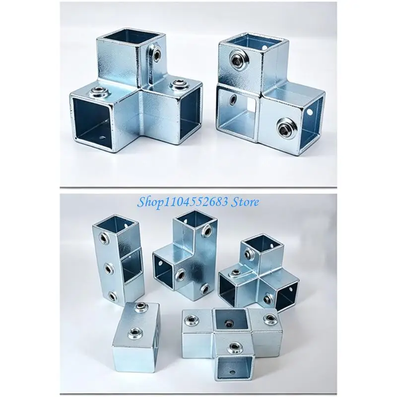 Cast Iron Square Tube Fitting 50 x 50 mm, Bolt Lock Joint for Rack Builds