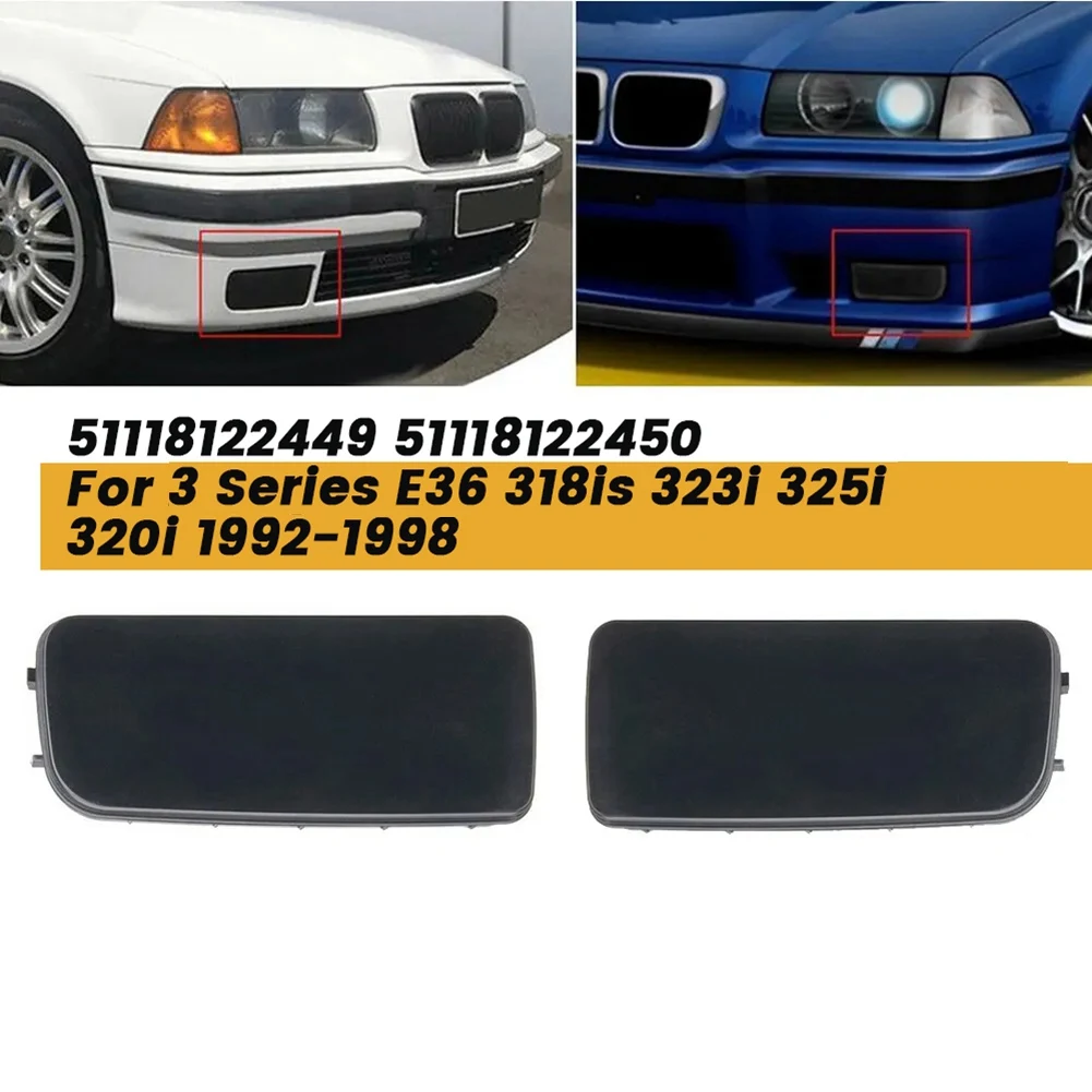 1Pair Fog Light Hole Cover Trim 51118122449 51118122450 for BMW 3 Series E36 318is 323i 325i 320i 1992-1998 Fog Lamp Cap