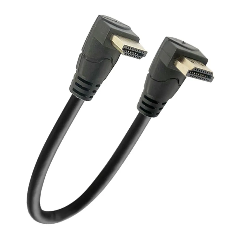 4K HD対応 2.0ケーブル 度角エルボーアングル HD to HDTVケーブル 2K*4K 1080P 3D テレビ、PC、プロジェクター、PS3、PS4、ラップトップ用 1フィート、2フィート、6フィート