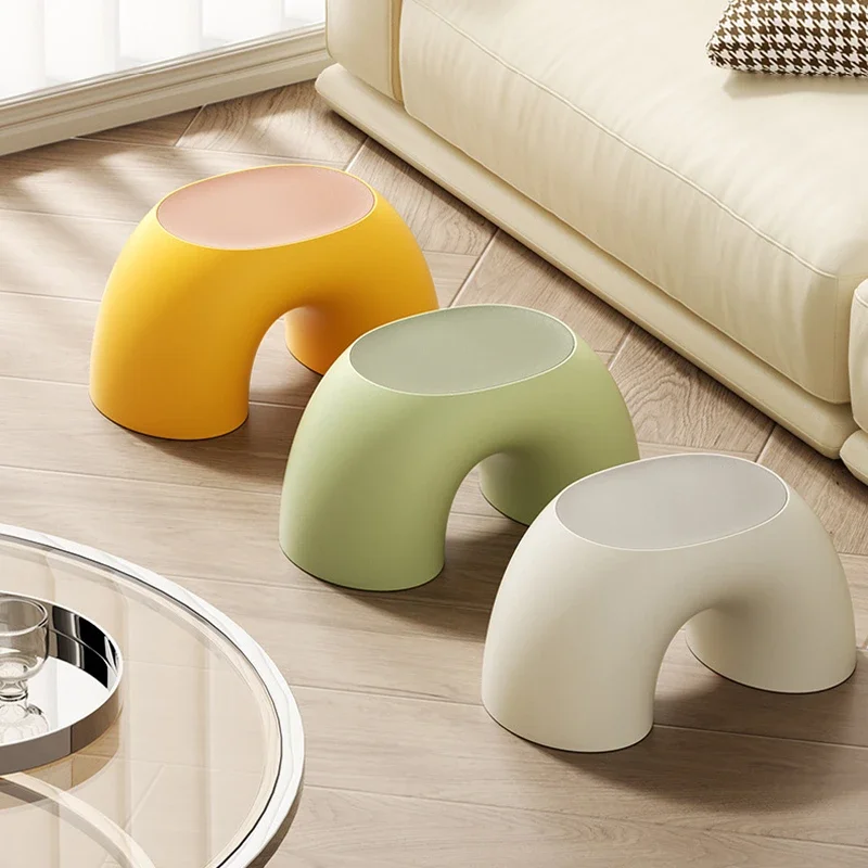 Stools Household Living Room Plastic Stools Children's Stools Low Stools Bathroom Stools Storage Stools Decorative Small Stools