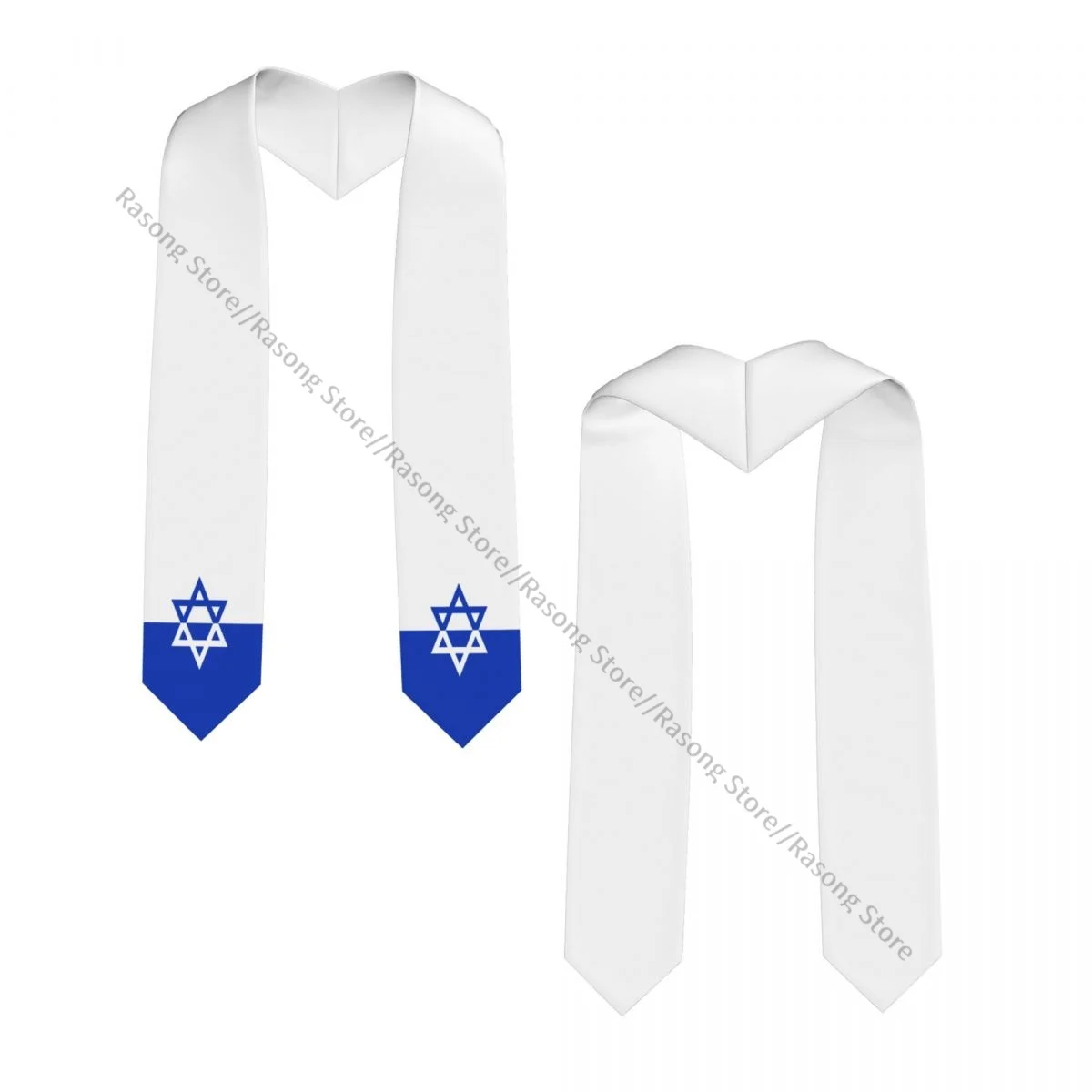 Flag Of Jewish Fighting Organization Unisex Adult Graduation Stole Shawl for Academic Commencements Celebration Uniform