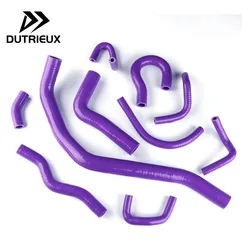 Silicone Tube For 1988-1991 Honda CRX Civic EE EF / CR-X Base / DX HF / Si 1989 1990 Radiator Hose Pipe Kit 10Pcs