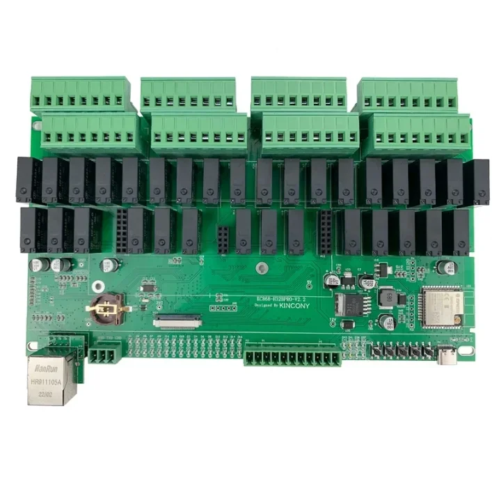 

KC868-H32B PRO Tuya Smart Home Controller Module Switch Relay ESP32 Tasmota ESPHome Voice Control WiFi/RJ45/RS485 Modbus