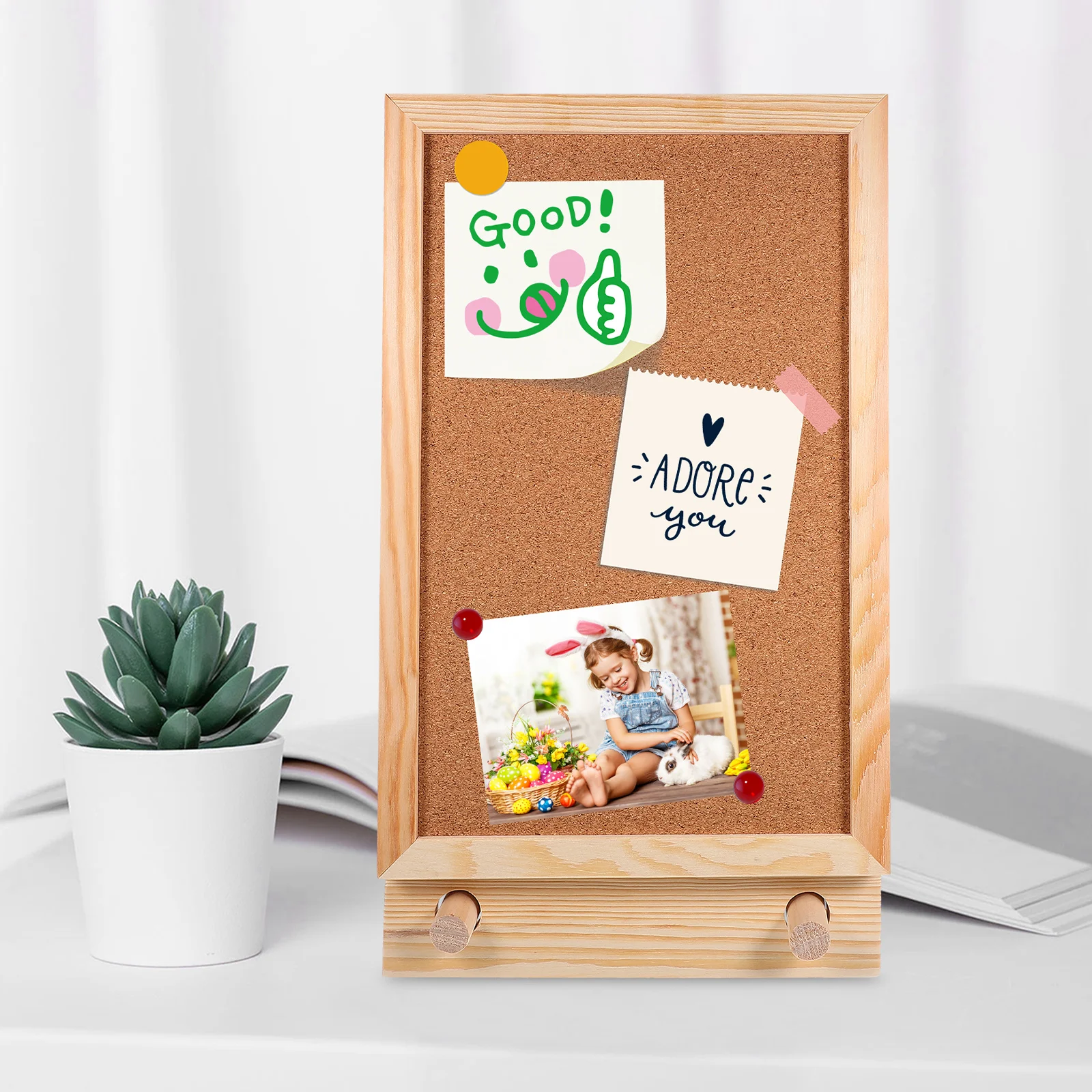 

1 set 1 Set Desktop Cork Board Modern Design Creative Bulletin Memo Notice Display Board For Office Study Decor Wall Organizer
